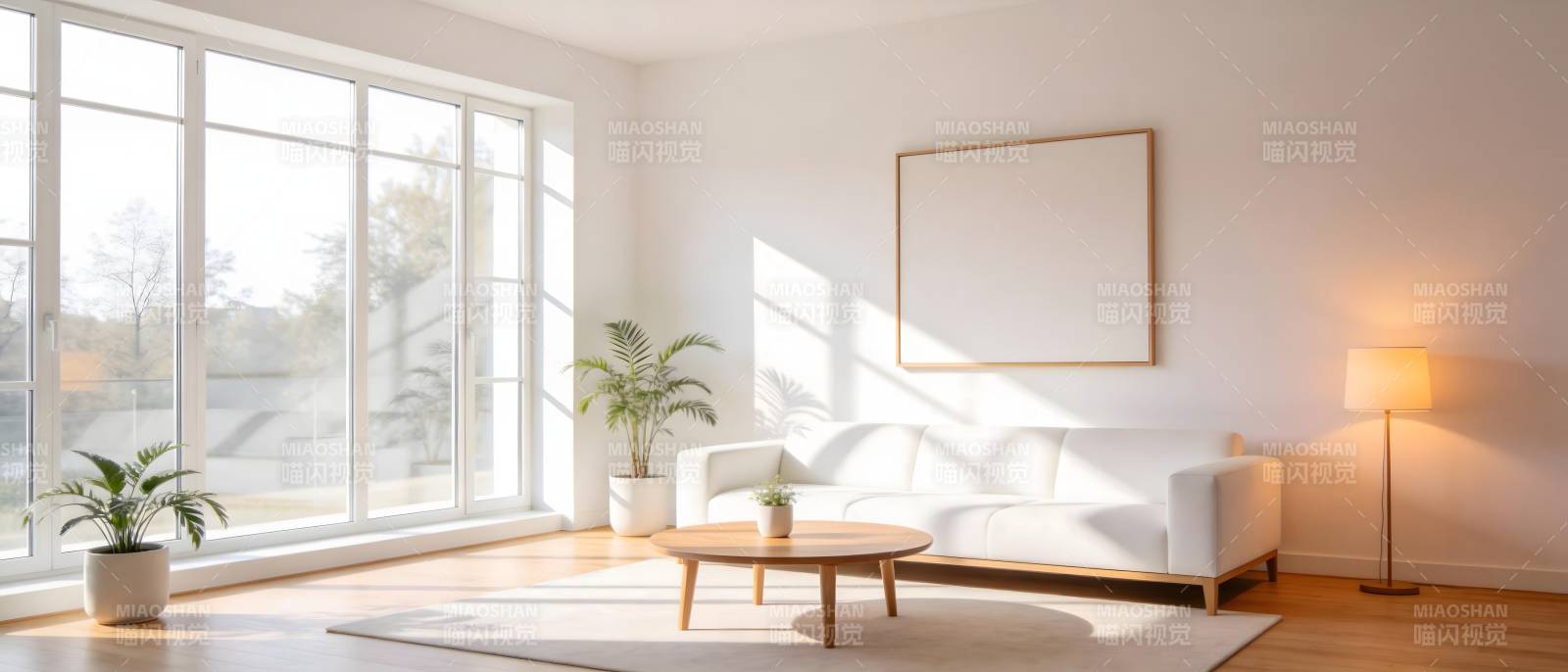 明亮简约客厅图片