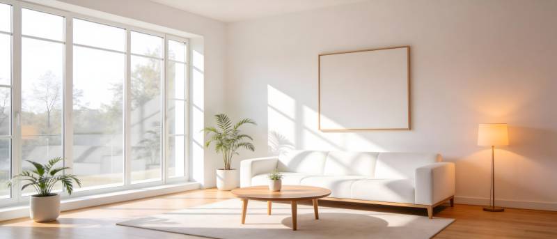 明亮简约客厅图片