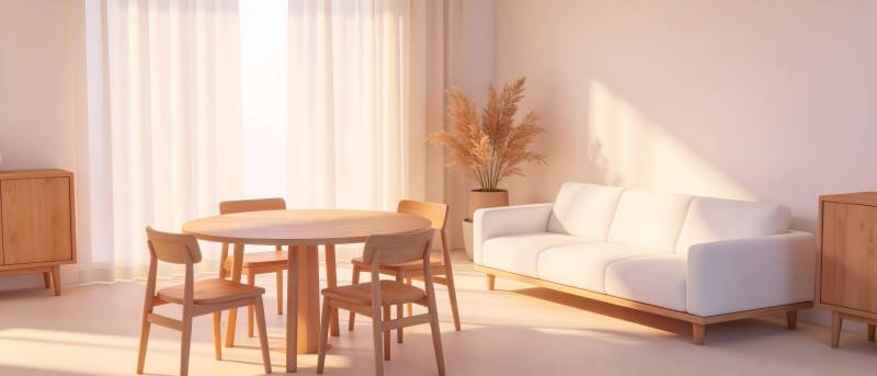 简约温馨客厅一角图片