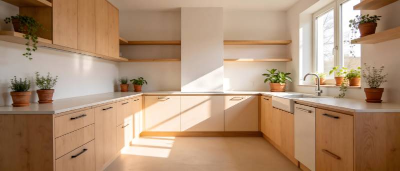 明亮简约厨房图片