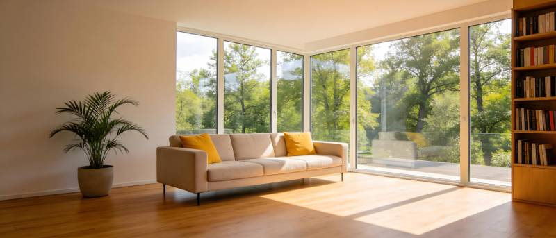 明亮客厅 绿意盎然图片