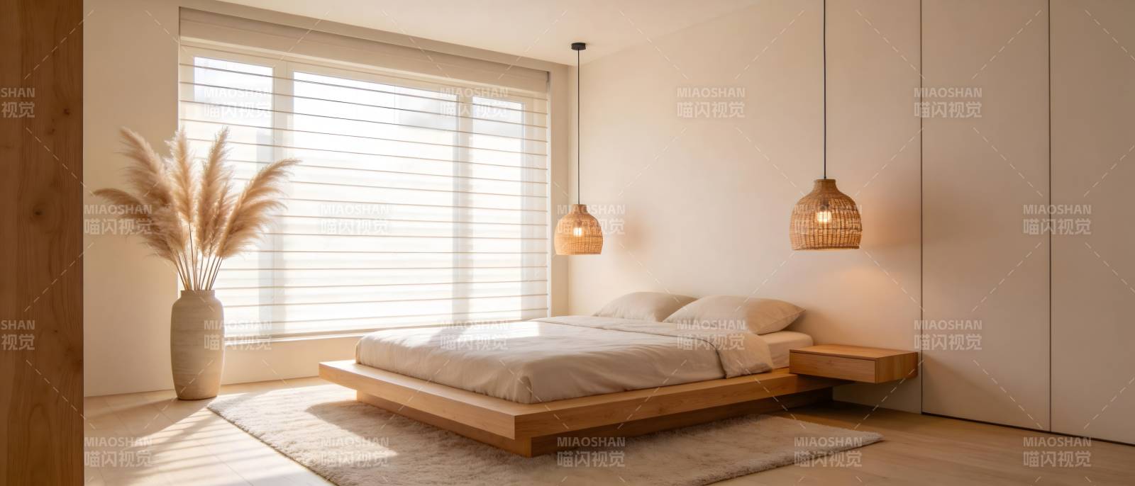 简约日式卧室图片