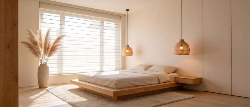 简约日式卧室图片