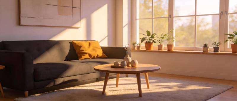 阳光客厅静谧时光图片