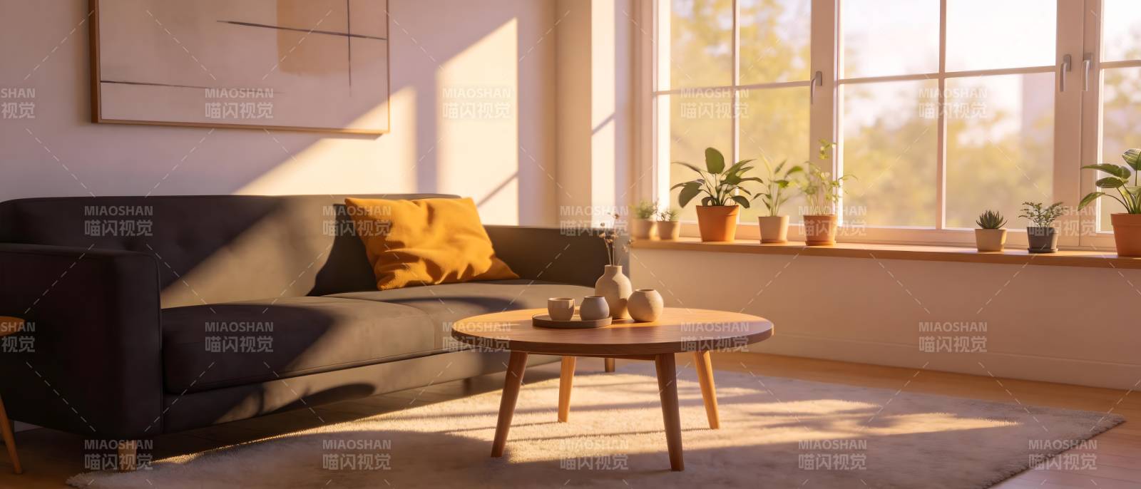 阳光客厅静谧时光图片