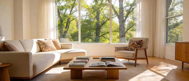 现代简约客厅风光图片