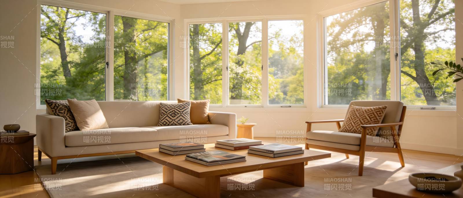 明亮客厅 自然光满溢图片