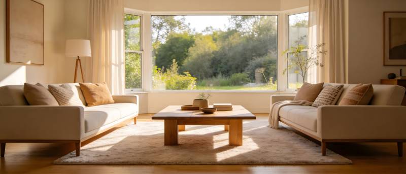 温馨客厅阳光满屋图片