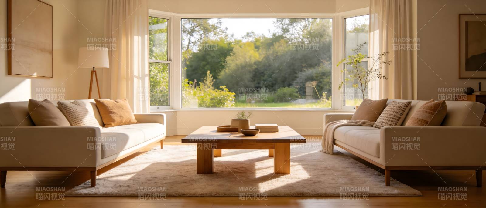 温馨客厅阳光满屋图片