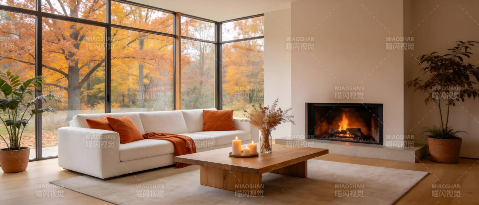 秋日暖居 温馨客厅图片