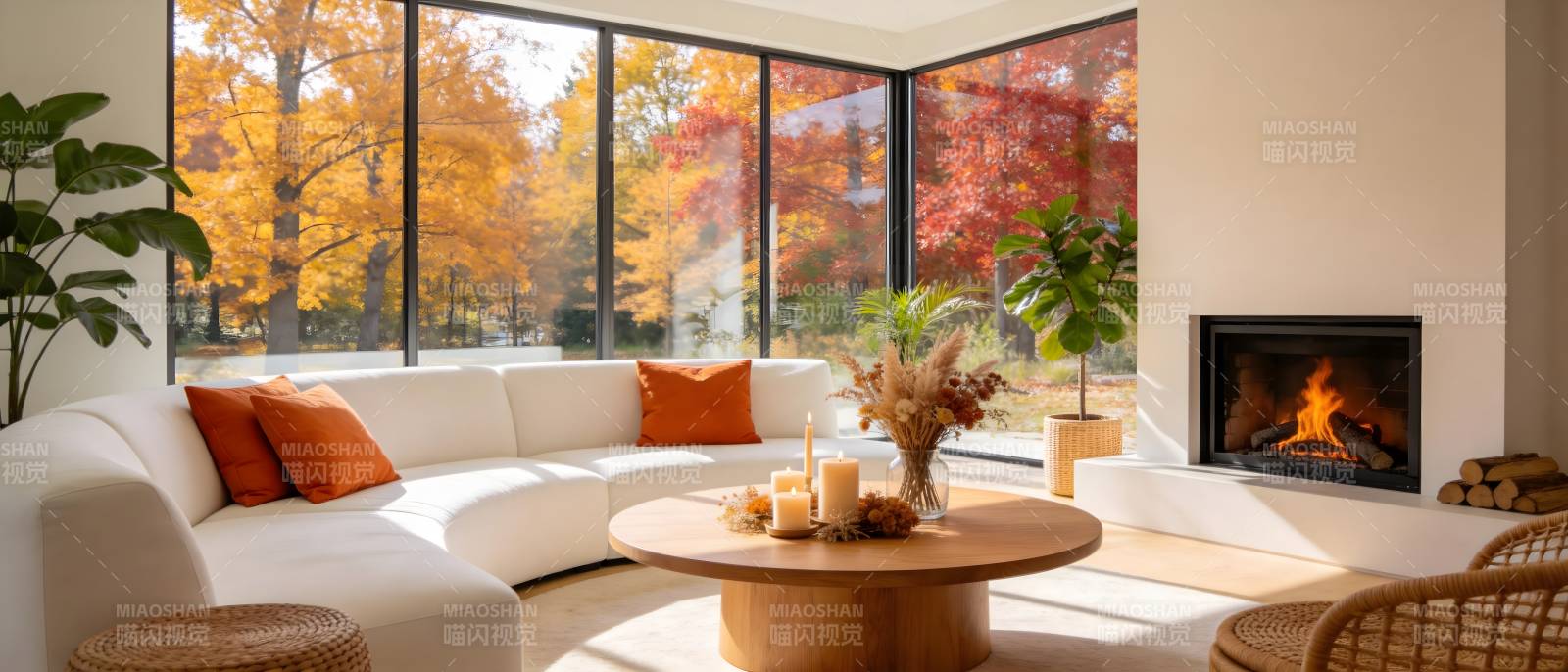 秋日暖居 温馨客厅图片