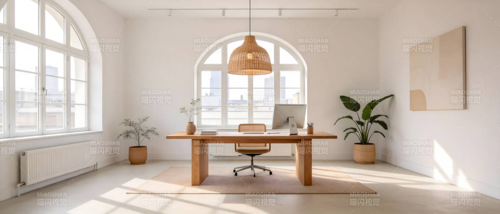 明亮简约办公空间图片
