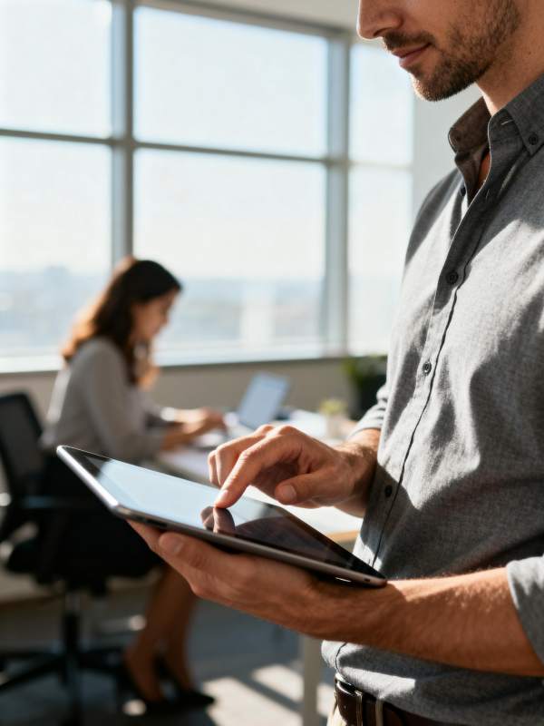 办公场景中的专注时刻图片