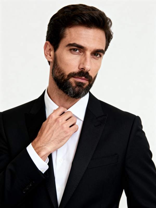 优雅男士正装造型图片