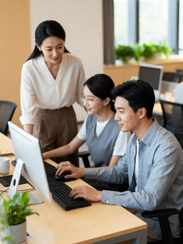 团队协作办公场景图片