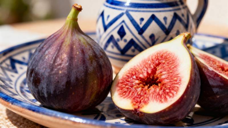 新鲜无花果特写图片