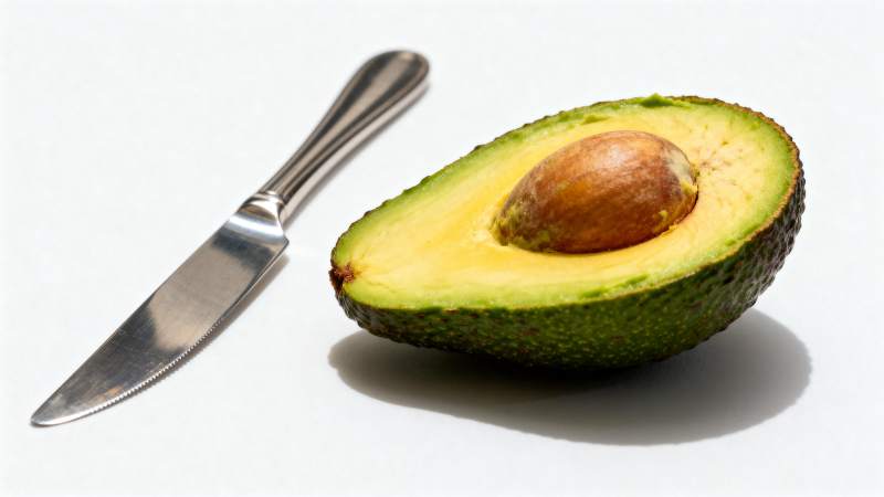 牛油果切半配刀图片