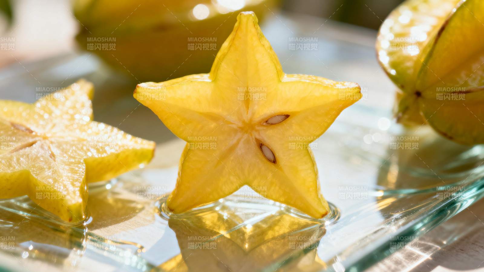 星形水果切片图片
