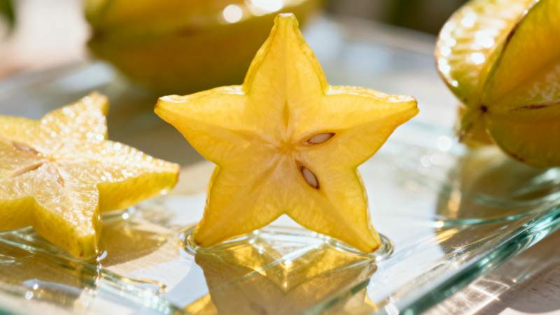 星形水果切片图片