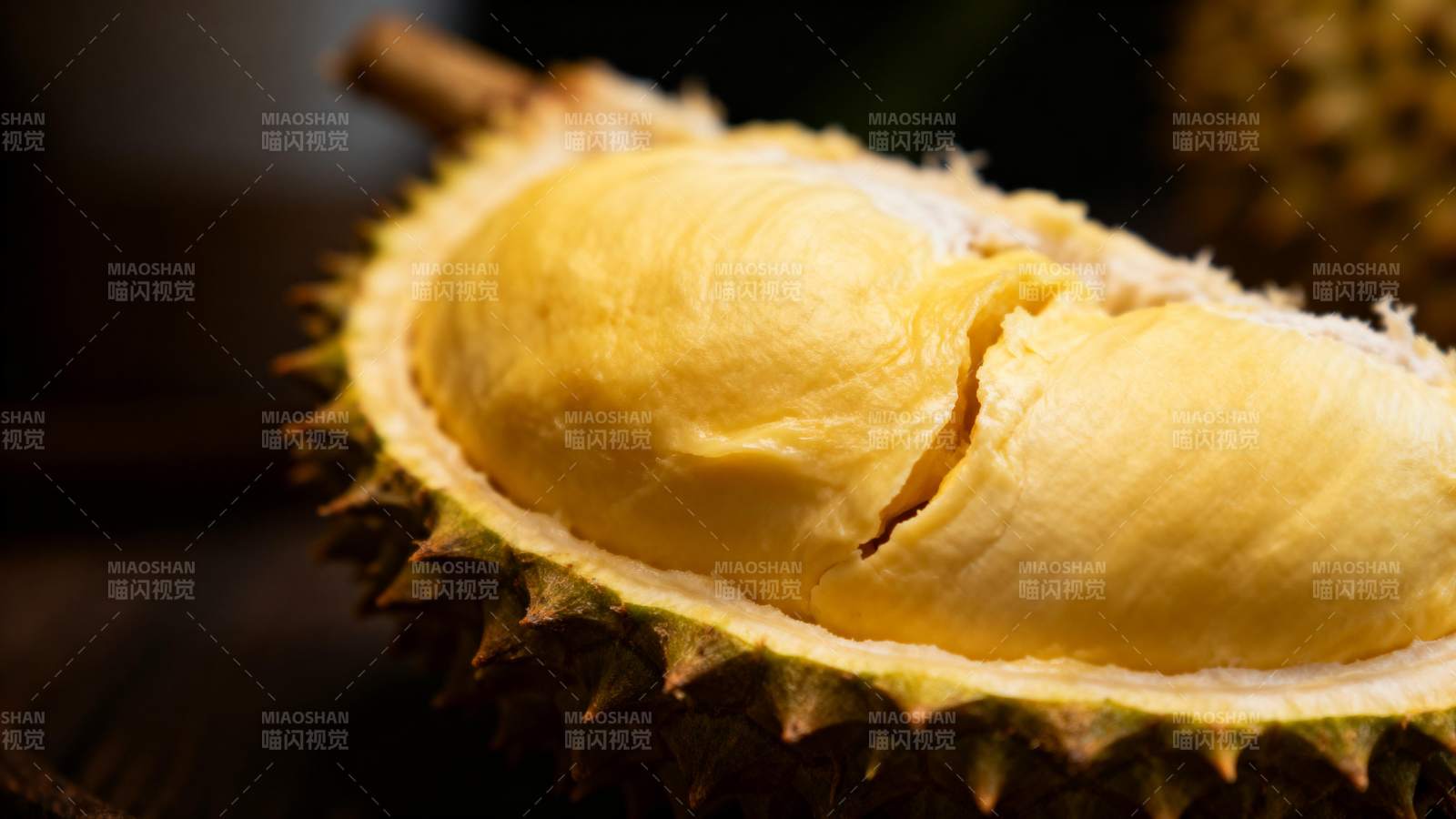 榴莲果肉特写图片