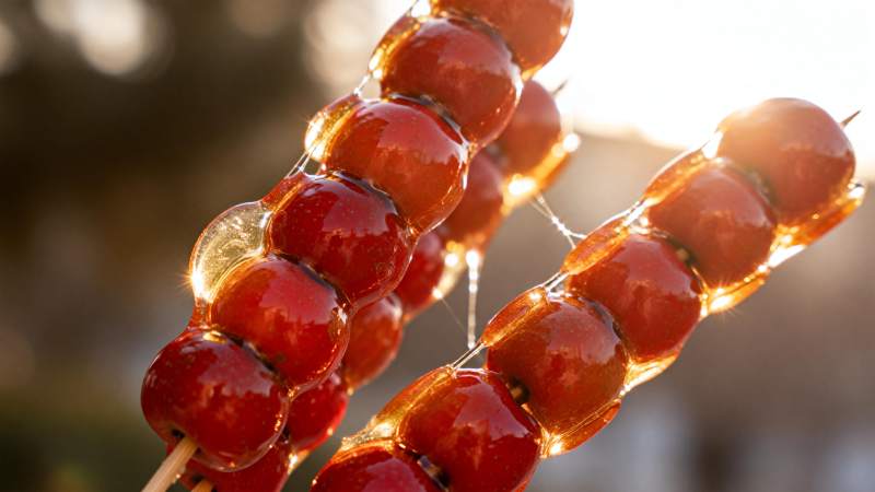 糖葫芦特写图片