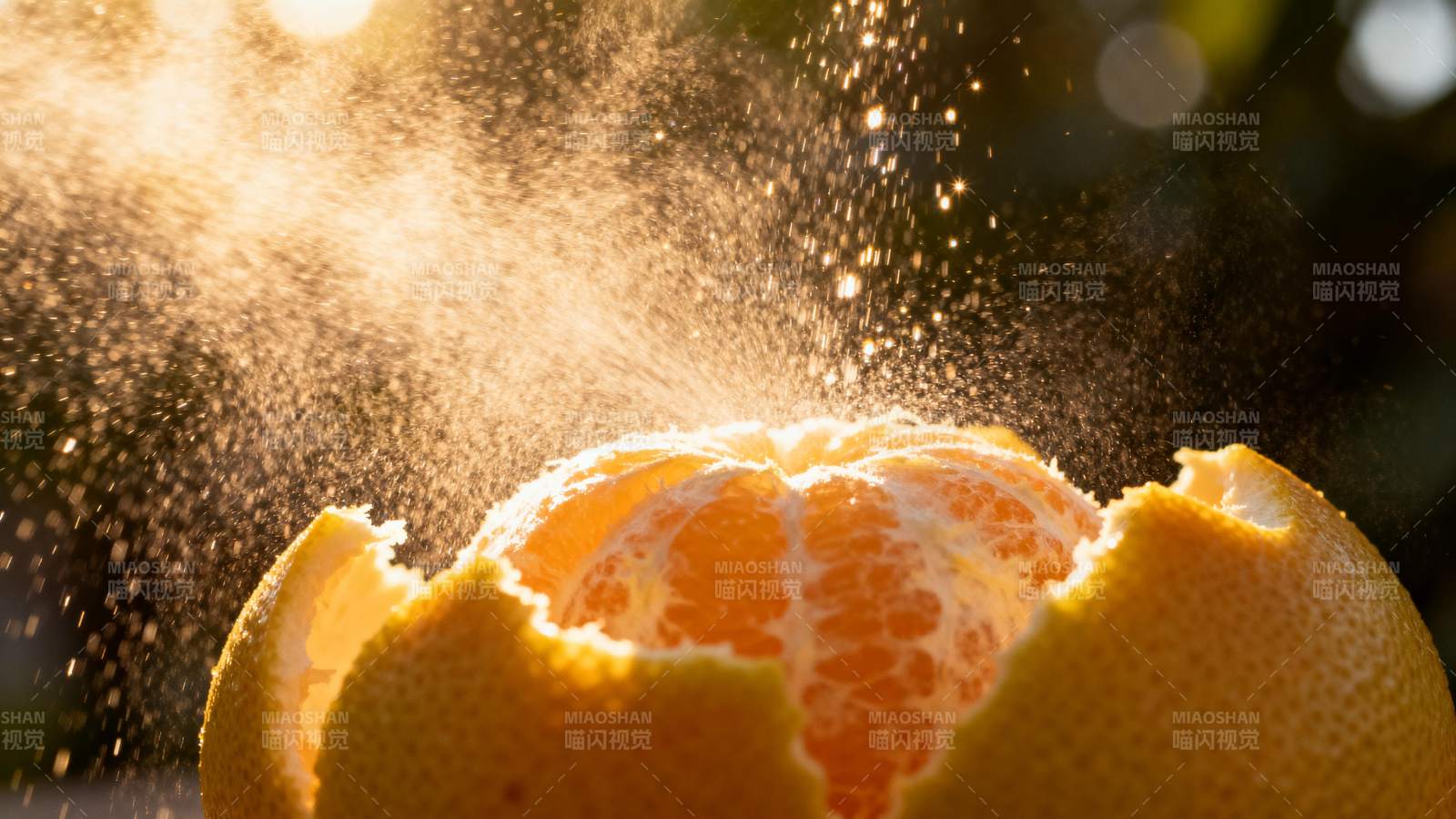 橙子爆汁瞬间图片