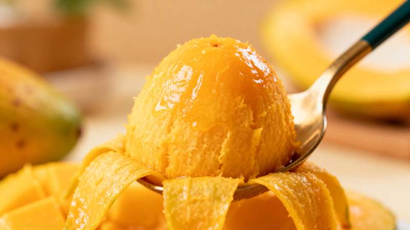 芒果冰淇淋图片