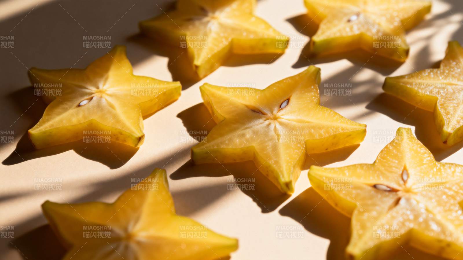 星形水果切片图片