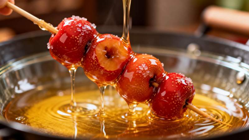 糖葫芦淋蜜图片