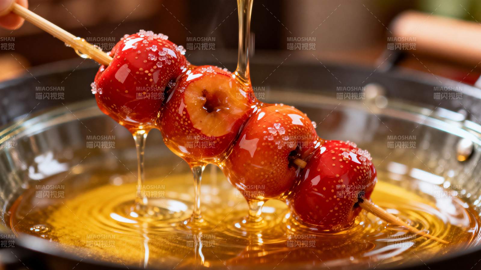 糖葫芦淋蜜图片