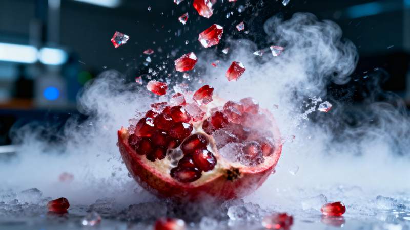 石榴爆裂瞬间图片