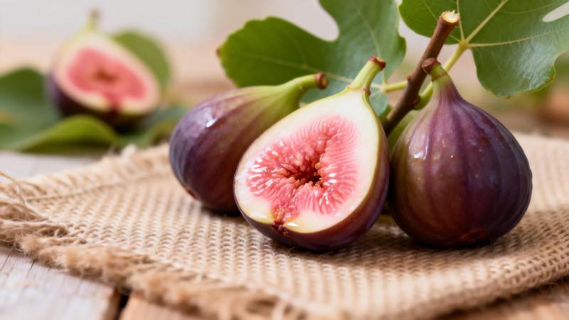 新鲜无花果特写图片