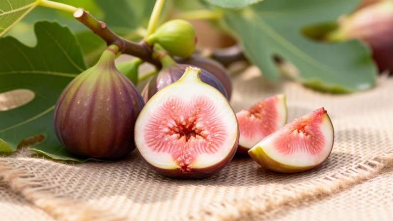 新鲜无花果特写图片