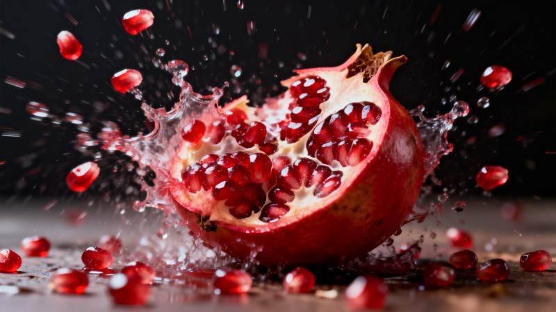 石榴爆裂瞬间图片