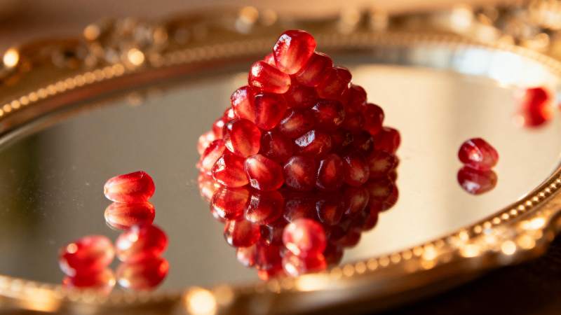 石榴籽晶莹剔透图片