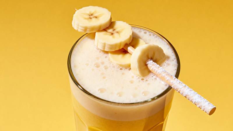 香蕉奶昔饮品图片
