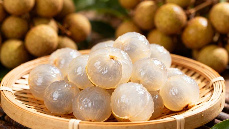 新鲜龙眼果肉图片