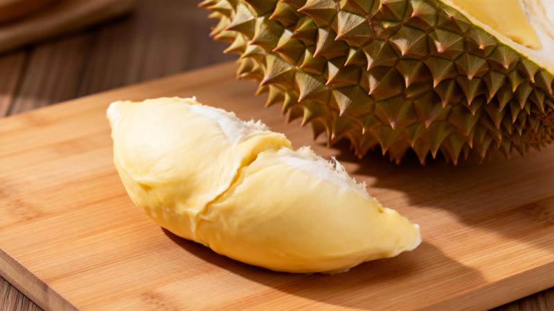 榴莲果肉特写图片