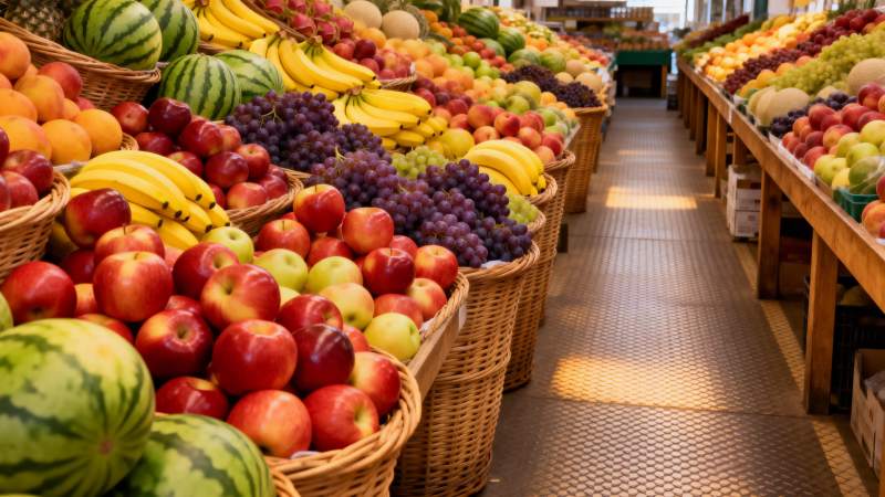 水果市场色彩缤纷图片