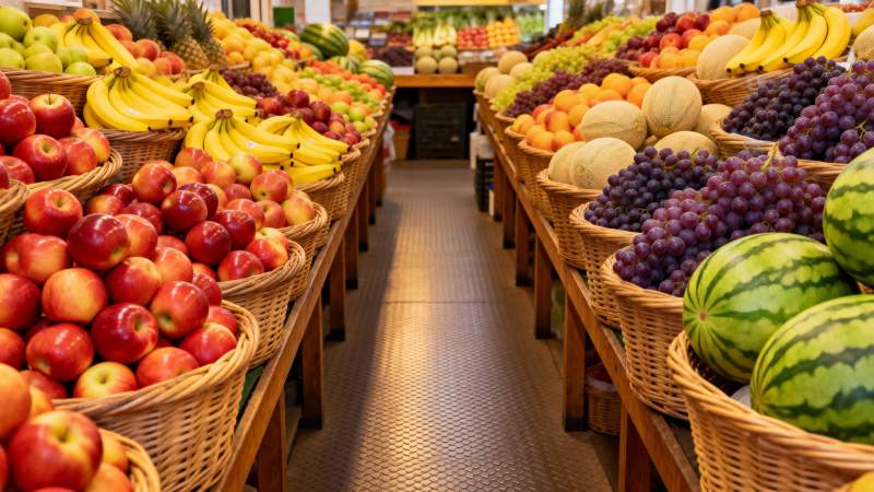 水果市场琳琅满目图片