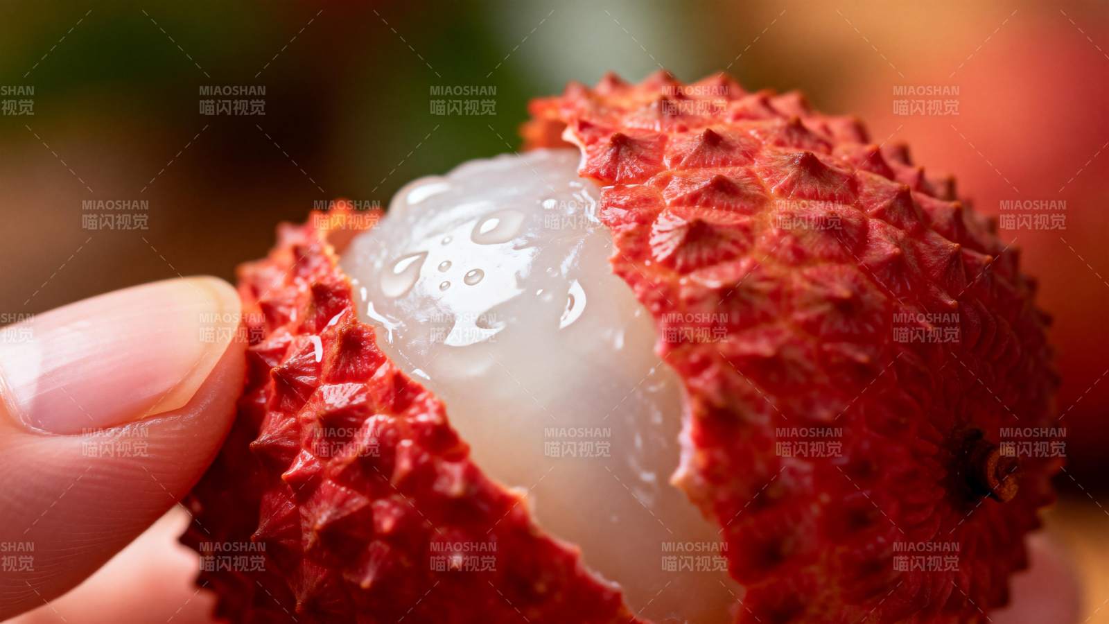 新鲜荔枝特写图片