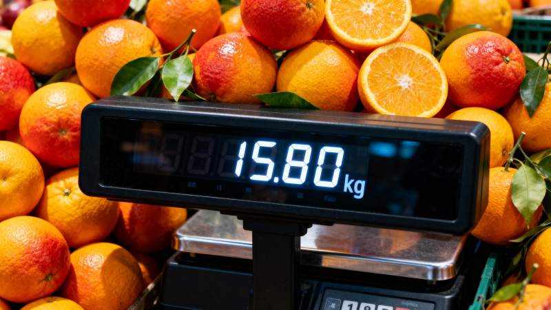 橙子称重 公斤图片