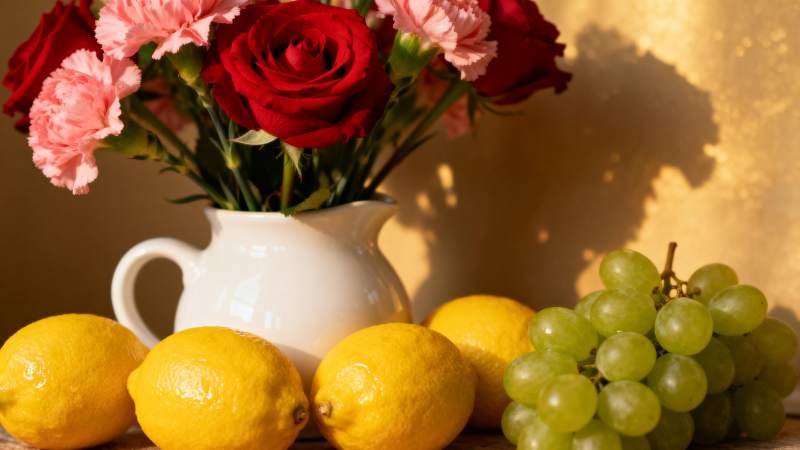 花果静物图图片