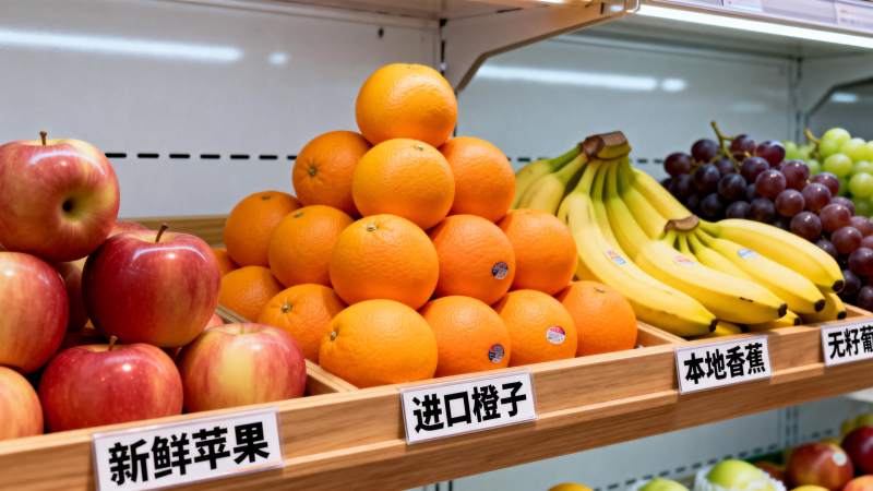新鲜水果陈列图片