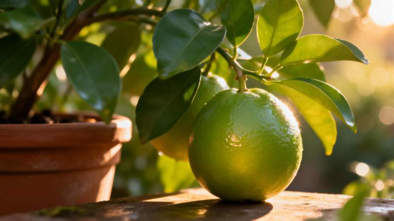 绿橙挂枝头图片