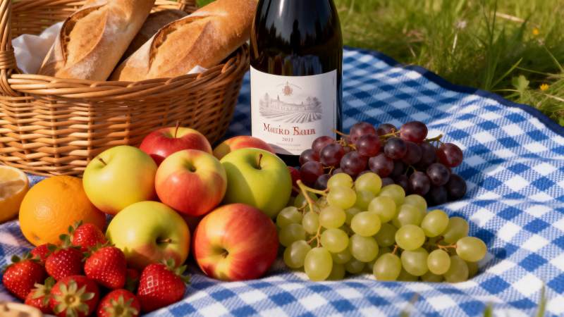 野餐美食盛宴图片