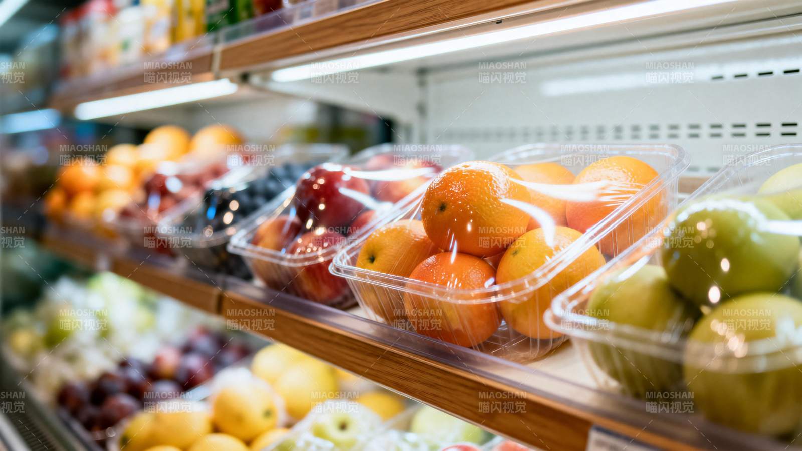 超市水果陈列图片