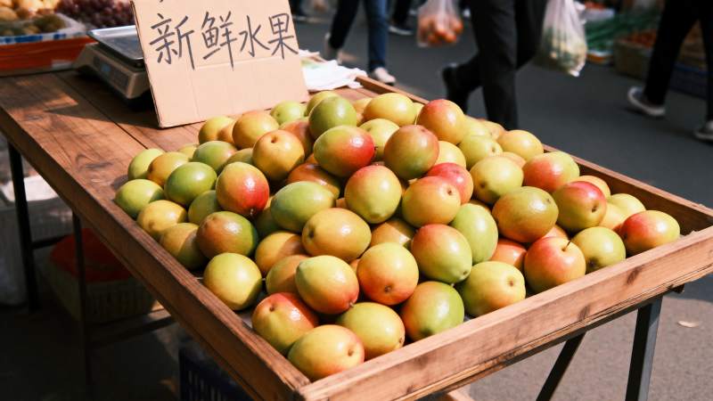 新鲜水果摊位图片