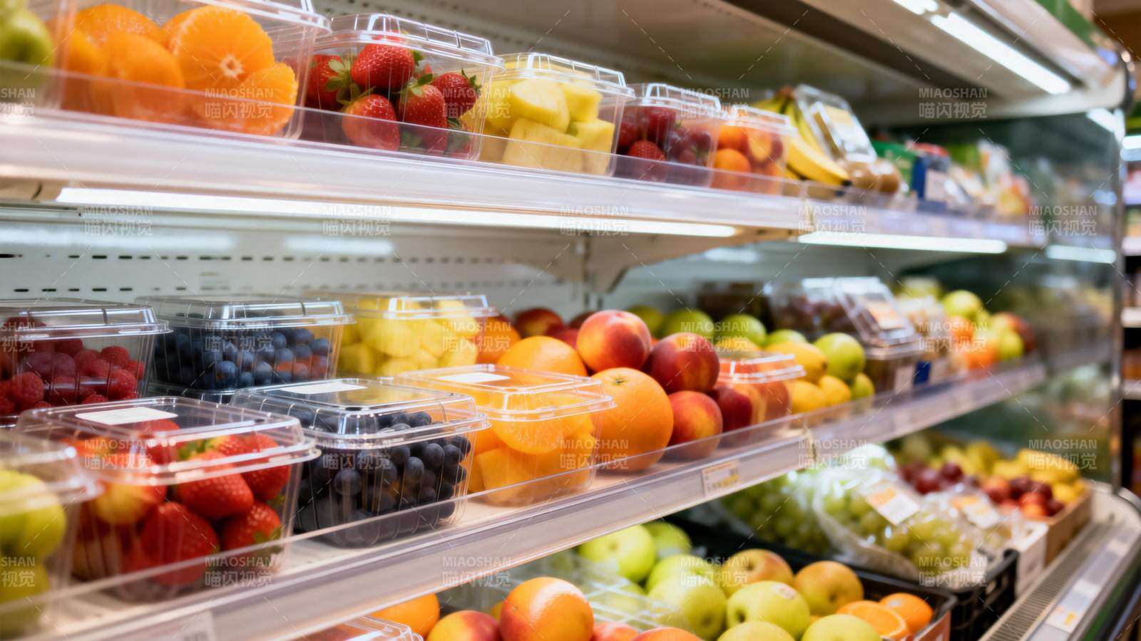 新鲜水果陈列柜图片