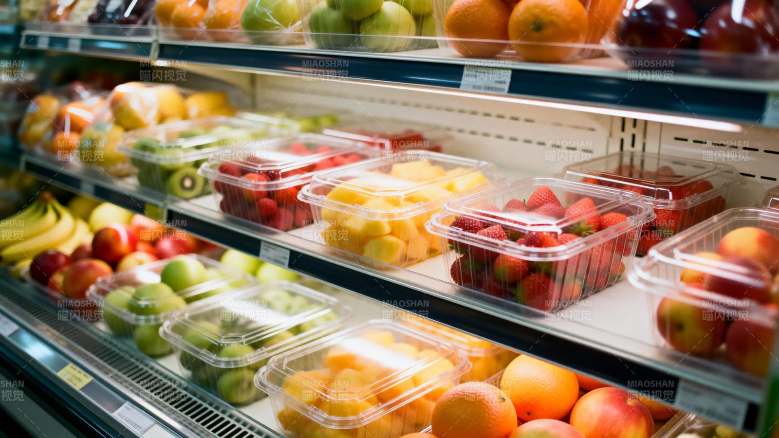 新鲜水果陈列柜图片
